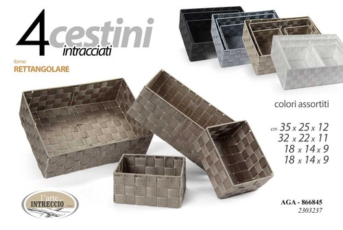 Cestini ceste rettangolari - cestini,