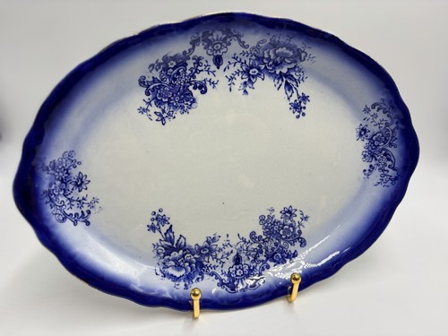 Antico piatto flow blu - antico,