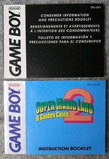 Lotto manuale Game Boy Super