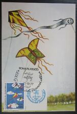 XIX GIORNATA FRANCOBOLLO cartolina maximum annullo farfalla giovani tempo libero