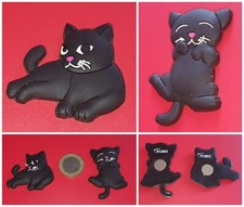 GATTO NERO ?‍⬛ CALAMITE frigo PYLONES gadget COLLEZIONE gomma PORTAFORTUNA 