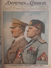 LA DOMENICA DEL CORRIERE ANNATA 1938 COMPLETA FASCISMO WW2 D'ANNUNZIO MUSSOLINI