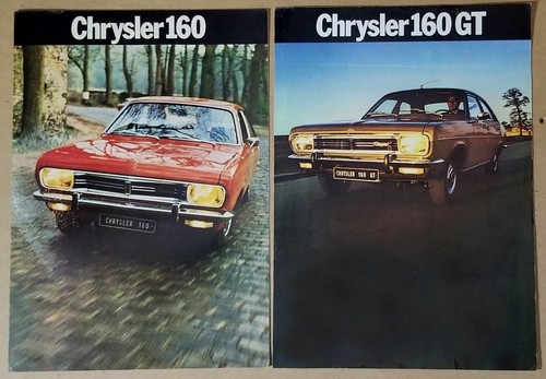Chrysler 160 brochure - chrysler, gt