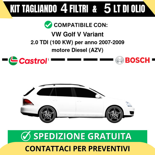 Tagliando filtri bosch 5 - tagliando, 4