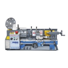 Tornio da banco FERVI 0716S per metallo - velocità variabile - 230V - Pb 20 mm