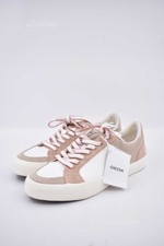 Scarpe Donna Geox N 37 In Pelle Bianco Rosa Nuove
