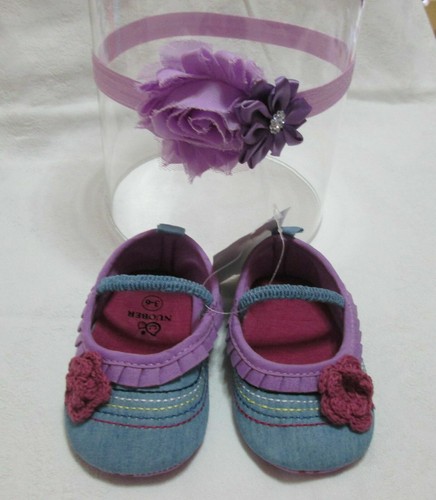 Scarpe neonata jeans completo - scarpe,