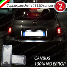PLACCHETTE A LED LUCI TARGA 18 LED SPECIFICHE ABARTH 500 500c 595 6000K NO ERROR