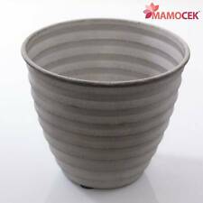 PORTAVASO vaso coprivaso fioriera LATTA GRIGIO tondo cm.26 h22 Piante Fiori