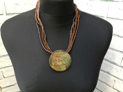 Collana perle semi vetro - perle,