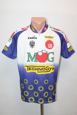 Maglia ciclismo vintage Diadora GB Technogym MOG bici corsa bianca blu taglia XL uomo