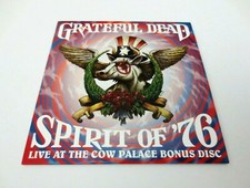 Grateful Dead Spirit Of '76 Live At The Cow Palace Bonus Disc CD 1976 VA OH MA