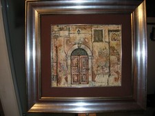 Quadro Bassorilievo  di Fausto BATTELLI  Vicolo del Cedro