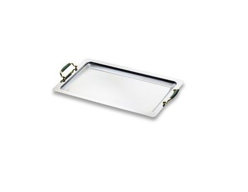Vassoio acciaio inox con - in,
