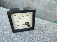 AMPEROMETRO ANALOGICO DA PANNELLO Vintage In Bachelite 0 - 100 A - SIPIE Milano
