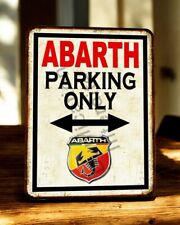 plaque métal vintage Abarth