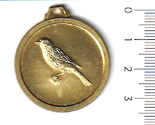 TORDO BOTTACCIO 70s italy medaglia medaglietta caccia  ottone dorato cacciatore