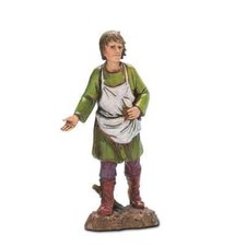 Pastore statuina Seminatore 10cm stile 700 Moranduzzo per presepe