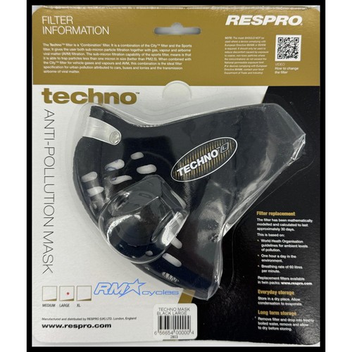 Maschera respro techno nera - maschera,