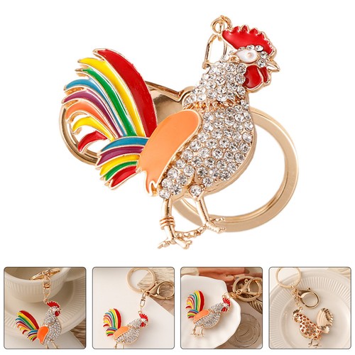 Portachiavi con ciondolo gallo