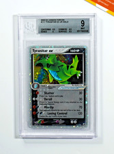 Pokemon BGS 9 Tyranitar Ex #111 Holo Ex Unseen Forces 2005 English