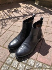 Jil Sander By Raf Simons Leather Cowboy Boots size 41