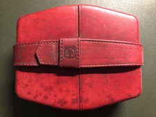 Vintage Rare Omega Red Leather