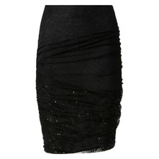 Pinko gonna tubino pizzo nero