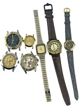 Stock 7 Orologi Analogici Unisex Quarzo Non Funzionanti per Ricambi Riparazioni