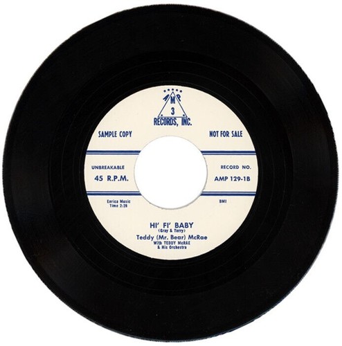 45re teddy mcrae hi - teddy, ✦"hi'
