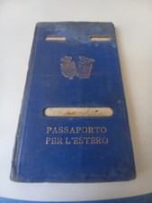 PASSAPORTO REGNO D'ITALIA INTERESSANTI MARCHE DA BOLLO WW2