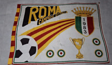 Bandiera flag As Roma Campione d'Italia 1983 vintage anni 80 ultras cm 135x96