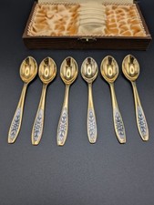 6 cucchiai russi in argento