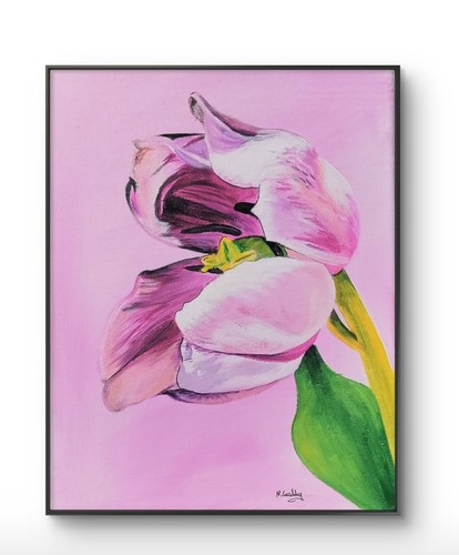 Quadro tela acrilico fiore - tela,