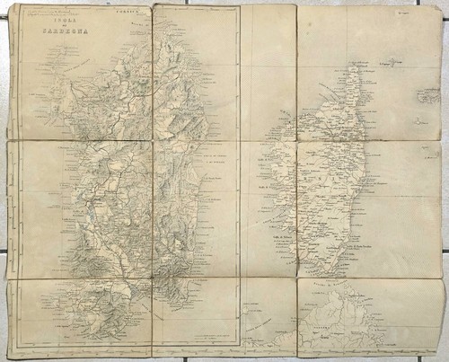 1865 carta isola sardegna - 1865,