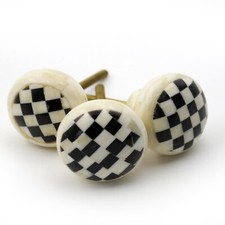 Pomello Mobili Ossa di Yak Intarsi Pomelli per Mobili Vintage Look Antico 67#