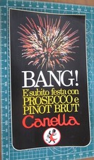 CANELLA PROSECCO E PINOT BRUT  STICKER VINTAGE NEW ORIGINAL