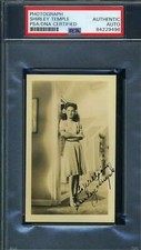Autografo Shirley Temple PSA
