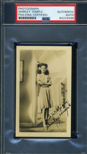 Autografo shirley temple psa - autografo,