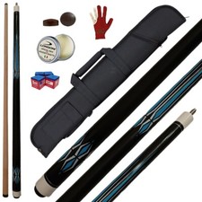 Stecca Pool JOLLY CIELO S23 2 pezzi lunghezza 145 cm cuoio 13 mm con fodero duke