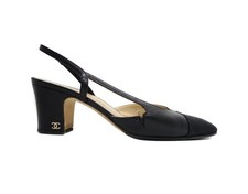 Slingbacks logo Chanel pelle