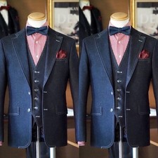 Tute uomo denim blu scuro