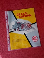 CLAAS EUROPA MAHDRESCHER MIETITREBBIA 1958/68 brochure TRINCIA Trebbia Grano