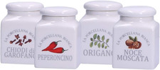 - Barattoli Porcellana Spezie 4 Pz in Gift Box - Conserva, Barattoli E Contenito
