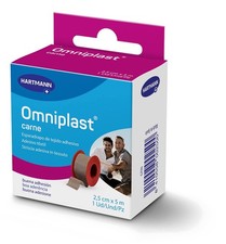 Omniplast Cerotto telato in rocchetto, fissaggio, elastico, rosa, 2,5cm x (J2n)