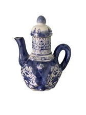 teiera vintage Cinese blu