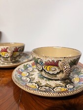 Coppia di tazze con piatto da matrimonio - Molaroni Pesaro