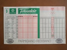 schedina Totocalcio partite