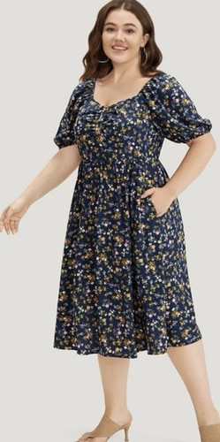 Abito bloomchic ditsy floreale - bloomchic,