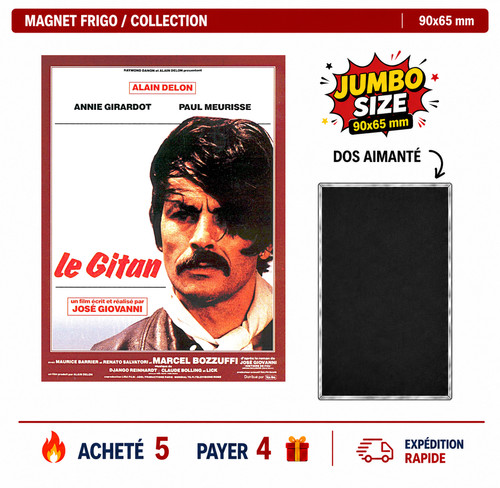 Magnet frigo alain - delon, le